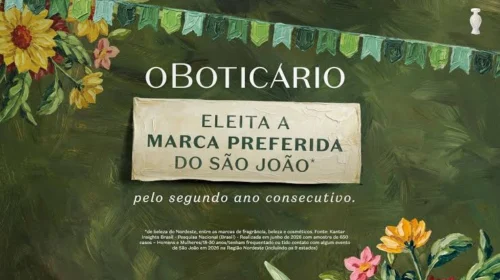 Imagem temática do Boticário, eleita a marca preferida do São João pelo segundo ano consecutivo.
